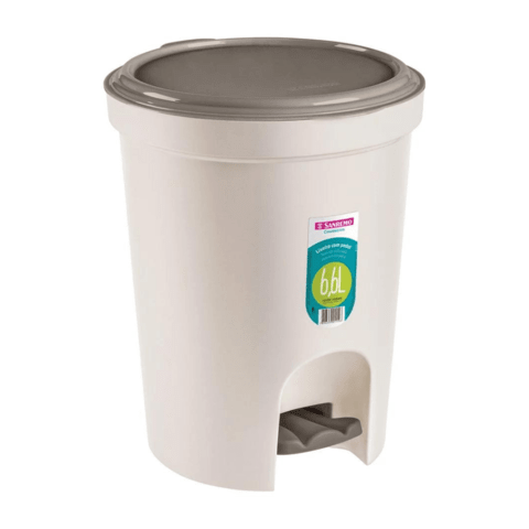 RECIPIENTE PARA BASURA A PEDAL 6.6 LTS.
