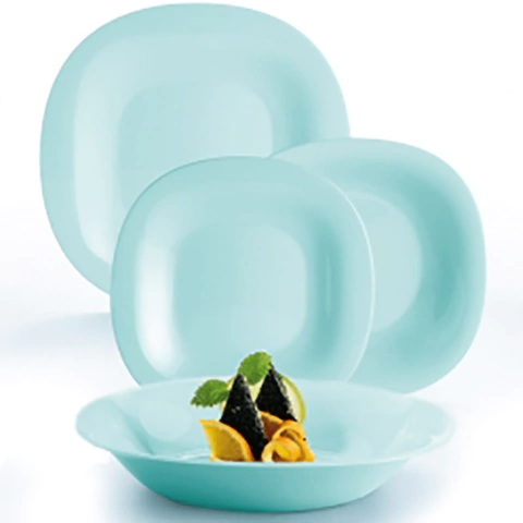 PLATO POSTRE CARINE LIGHT TURQUOISE LUMINARC