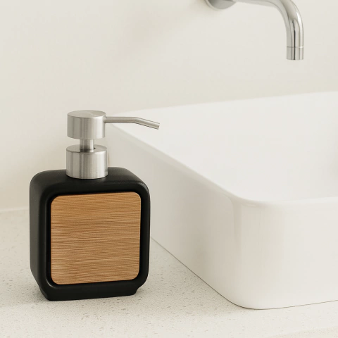 DISPENSER JABON BAMBO/BLANCO - comprar online