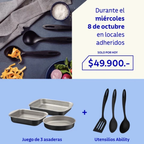 COMBO 3 ASADERAS + UTENSILLOS X 3 TRAMONTINA - comprar online