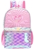 MOCHILA MATELASSE ROSA CON LLAVERO 18" PINK FANTASY
