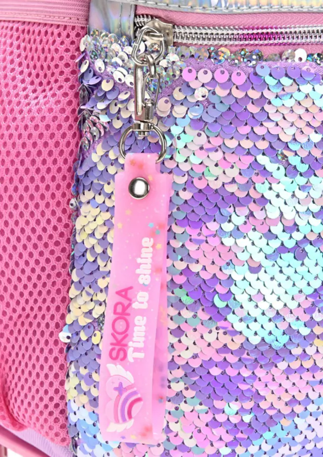 Mochila Carro Matelasse Rosa con llavero Fantasy — imagen 11