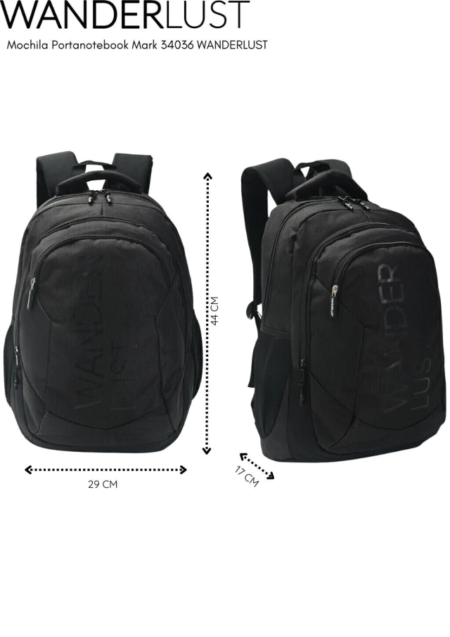 Mochila portanotebook Mark Wanderlust BASHOP — imagen 11