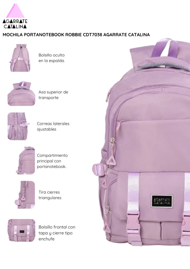 Mochila portanotebook Robbie de Agarrate Catalina de Bashop — imagen 28