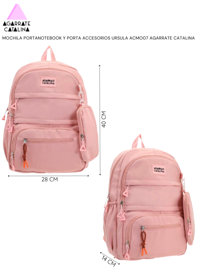 Mochila portanotebook y porta accesorios Úrsula agarrate Catalina — imagen 6