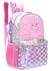 MOCHILA MATELASSE ROSA CON LLAVERO 18" PINK FANTASY - comprar online
