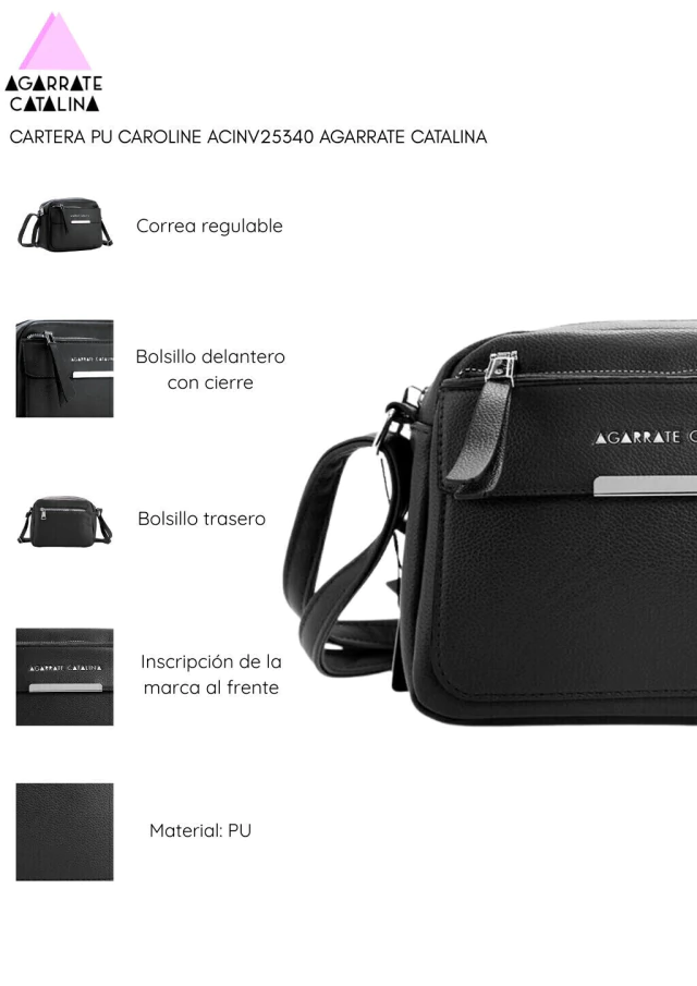 Cartera pu caroline agarrate Catalina — imagen 4
