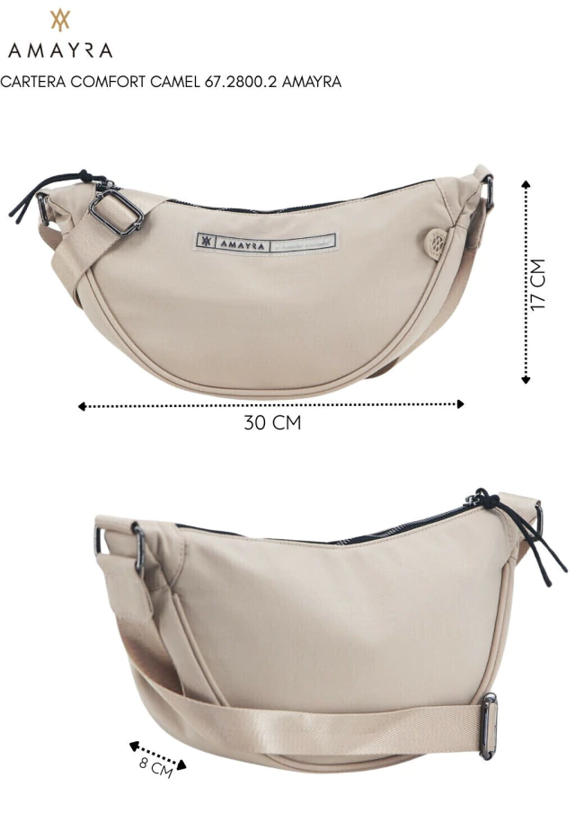 Cartera Comfort camel Amayra — imagen 5