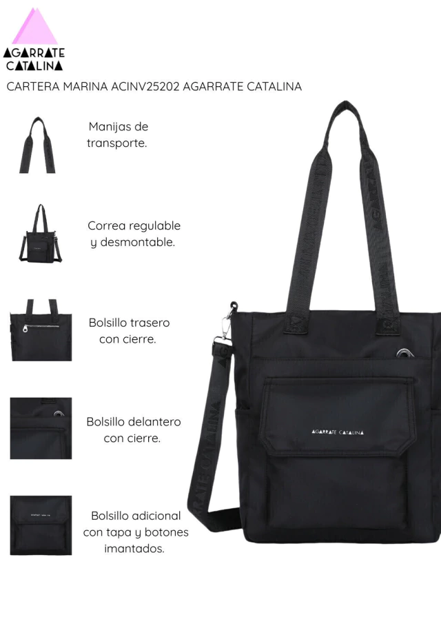 Cartera marina agarrate Catalina — imagen 5
