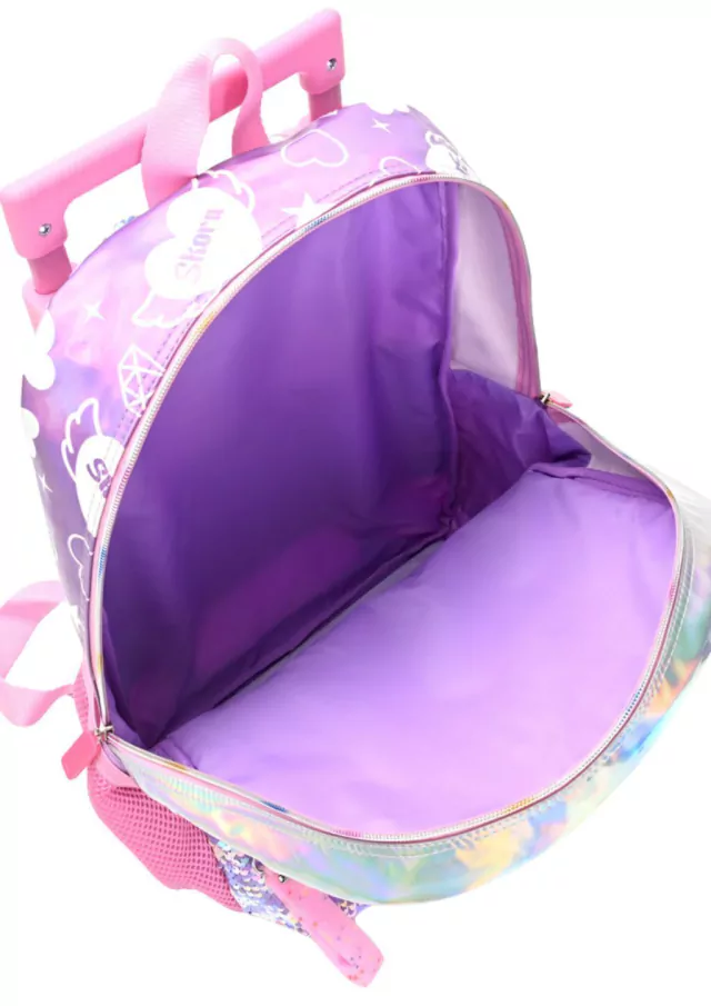 Mochila Carro Matelasse Rosa con llavero Fantasy — imagen 5