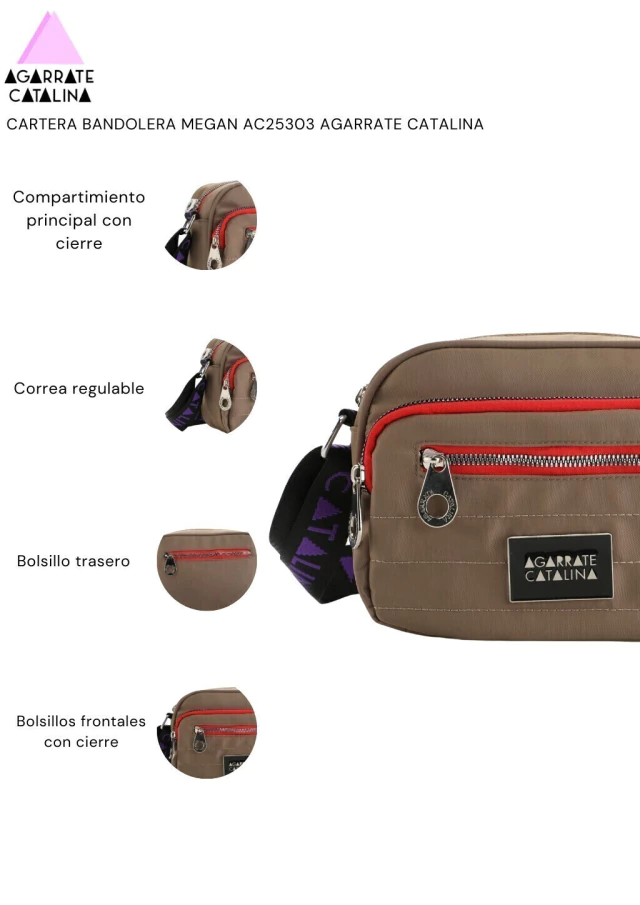 Cartera bandolera Agarrate Catalina Megan de Bashop — imagen 26