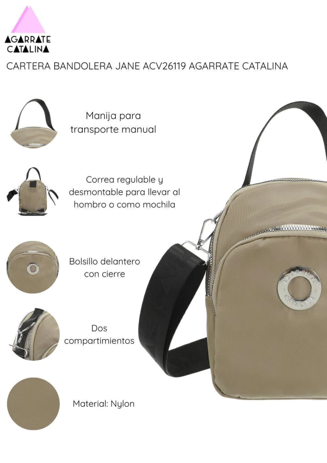 Cartera bandolera Jane de Bashop — imagen 7