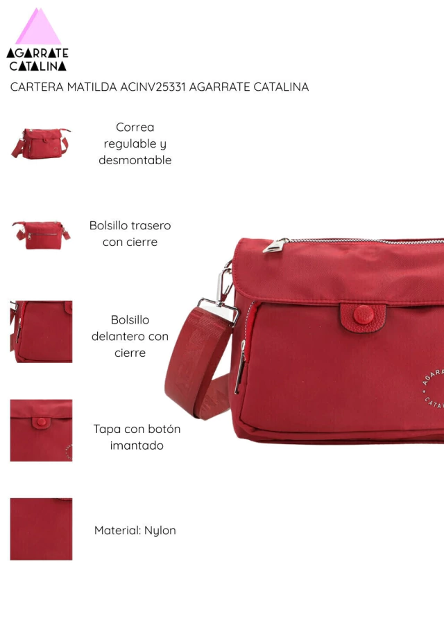 Cartera matilda agarrate catalina — imagen 7