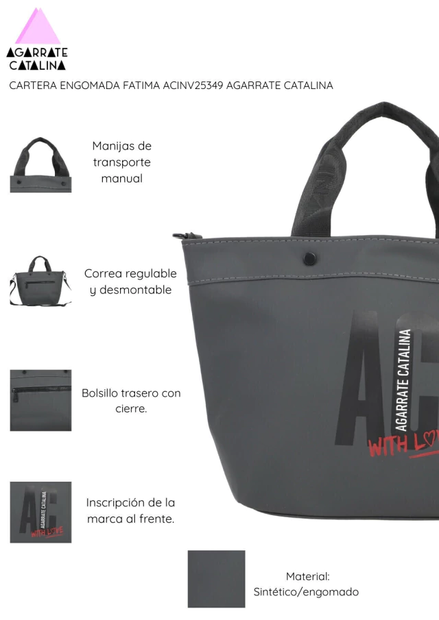 Cartera engomada fatima agarrate catalina — imagen 7