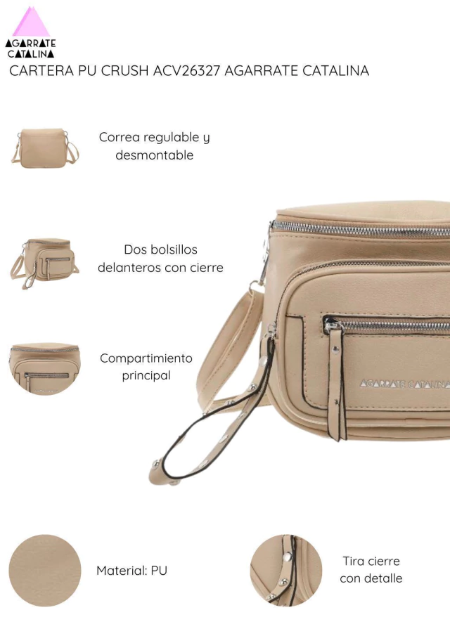 Cartera pu Crush Agarrate Catalina — imagen 4