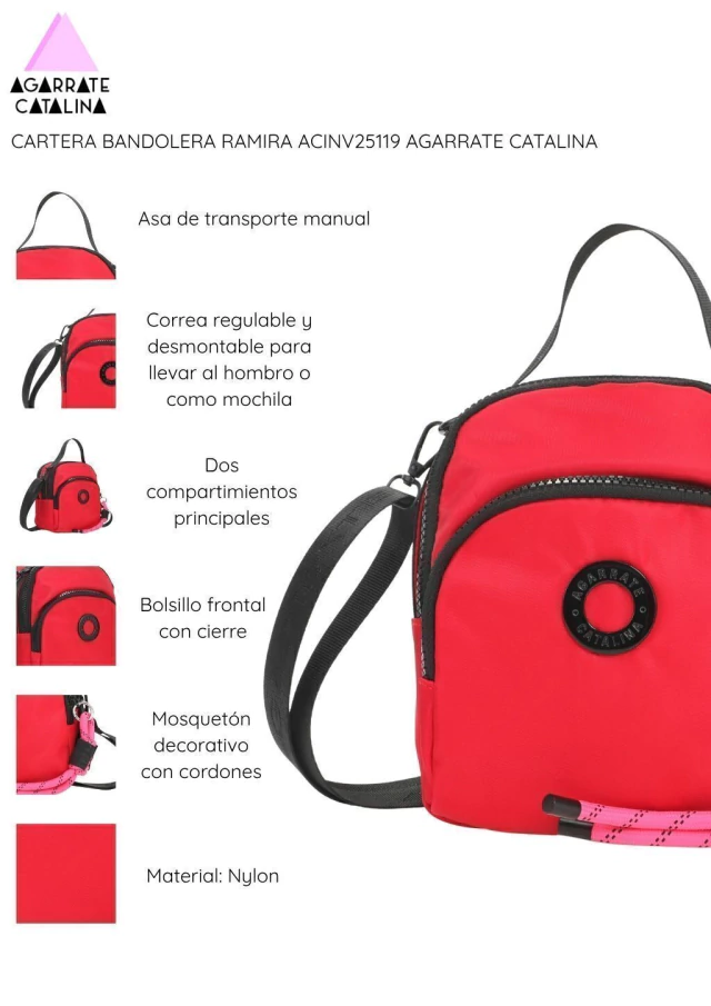 Cartera bandolera Ramira Agarrate Catalina de Bashop — imagen 6