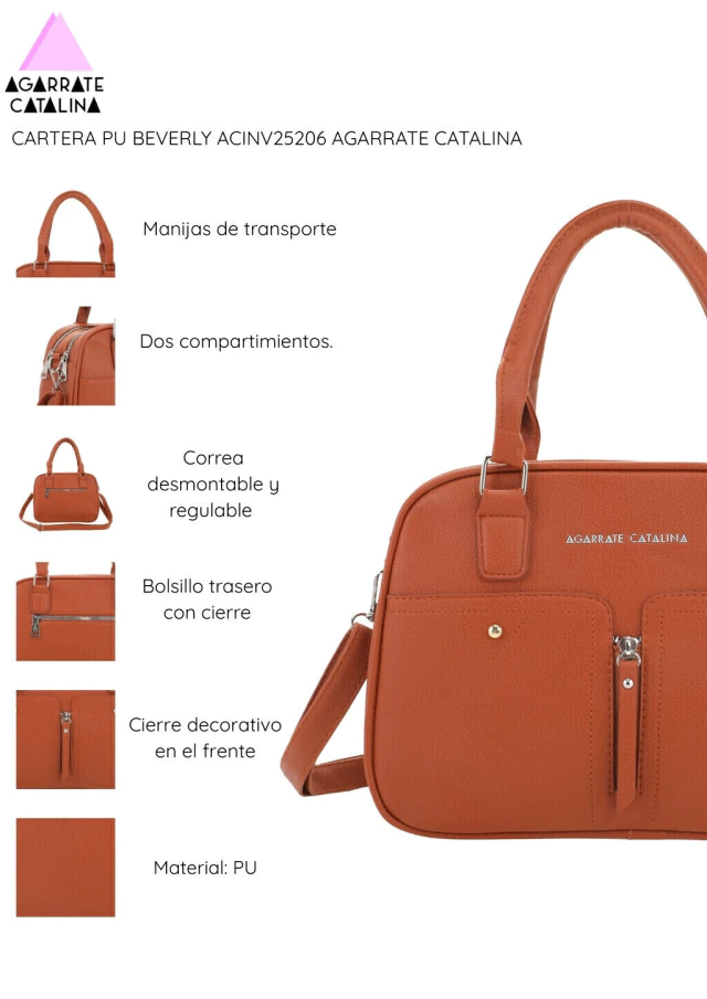 Cartera PU Beverly agarrate Catalina – Bashop — imagen 7