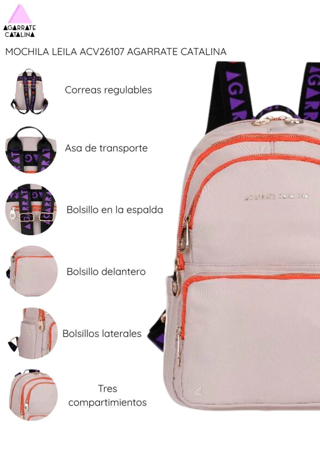 Mochila Leila Agarrate Catalina de Bashop — imagen 7