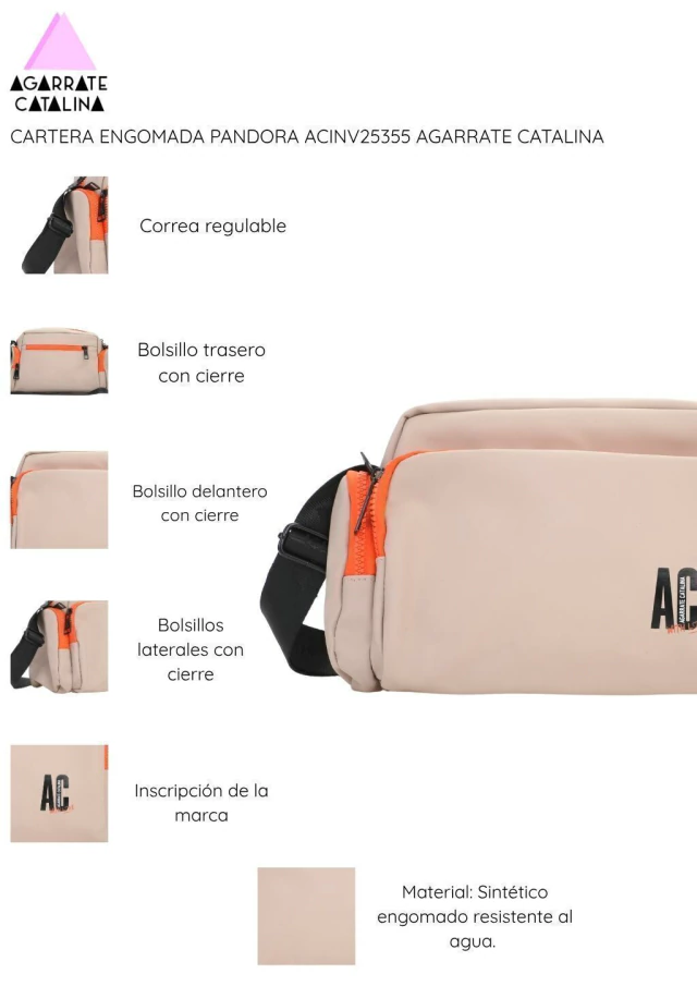 Cartera engomada Pandora Agarrate Catalina de BASHOP — imagen 7