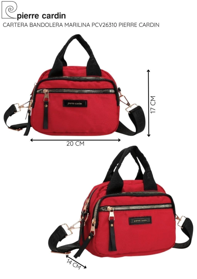 Cartera bandolera marilina pierre cardin — imagen 6