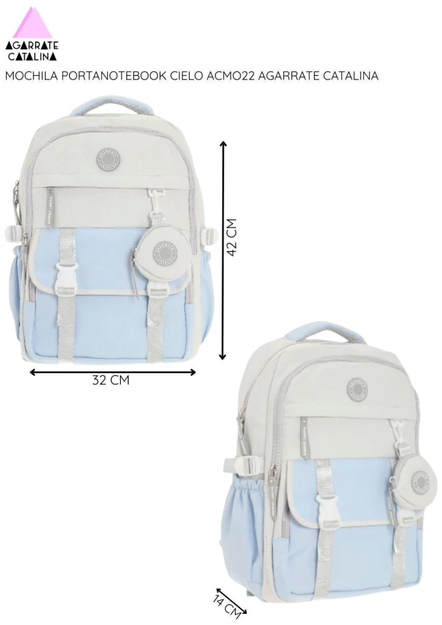 Mochila portanotebook cielo agarrate catalina — imagen 5