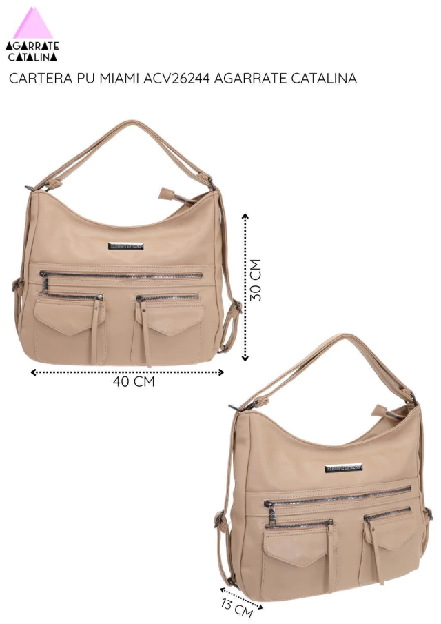 Cartera de cuero Miami Agarrate Catalina de Bashop — imagen 8