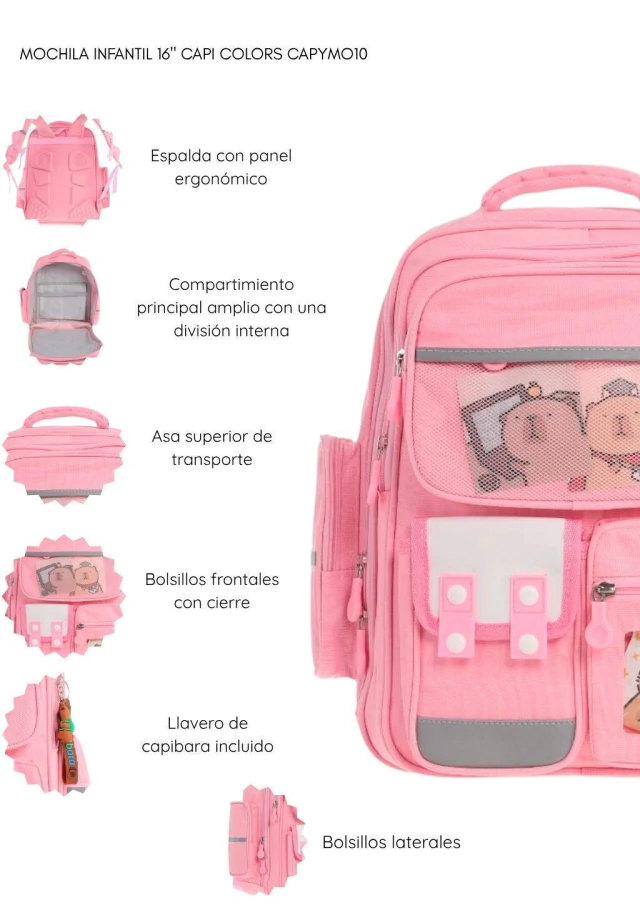 Mochila infantil Capi Colors de BASHOP — imagen 5