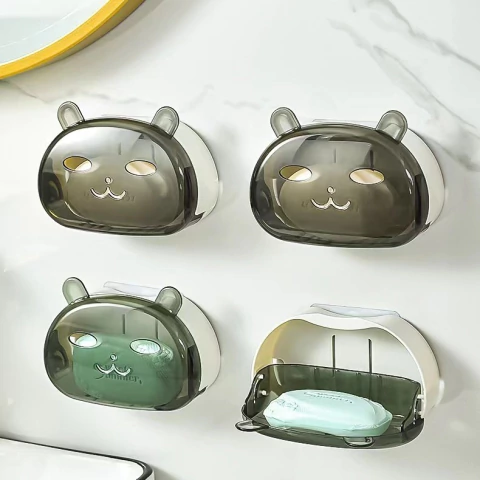 Jabonera de Pared Gatito