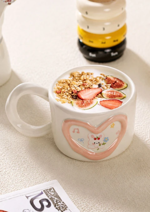 TAZA DE CERÁMICA CUTE SWEET ANIMALS 370 ML
