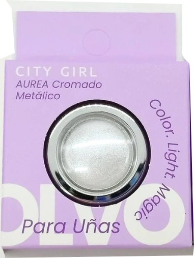 POLVO AURA CROMADO METALICO CITY GIRL CADA UNO - PERFUCASA.COM