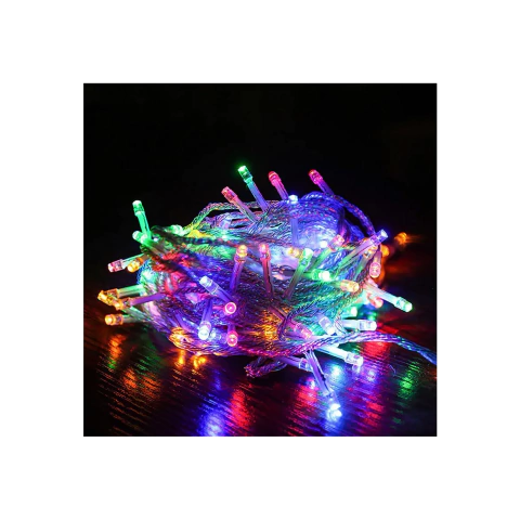 Guirnalda Tira 50 Luces Led Pilas Navidad Fiestas Decoracion - comprar online