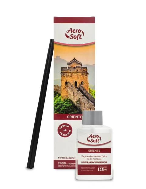 Difusores de Ambiente Aerosoft 125ml con 4 Varillas