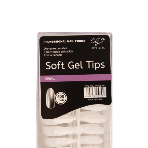 Tips Soft Gel City Girl 500u Press On Uñas Insumos Manicura - tienda online
