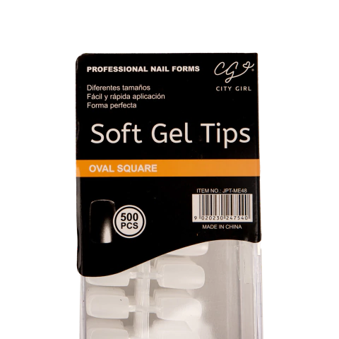 Tips Soft Gel City Girl 500u Press On Uñas Insumos Manicura en internet