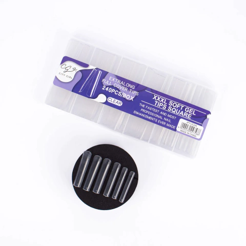 Tips Soft Gel Xxxl City Girl 240u Press On Fino Manicura - tienda online