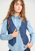 PREVENTA Chaleco London Jean Azul - tienda online