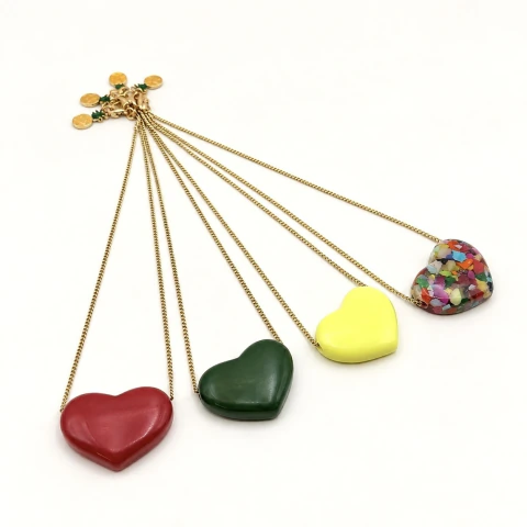Collar corazón carioca grande