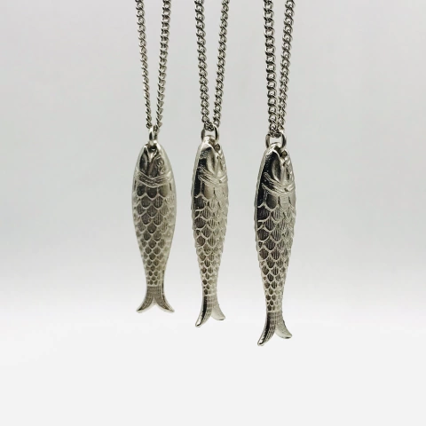 Collar Salmón Niquel