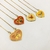 Collar corazon con mariposa - comprar online