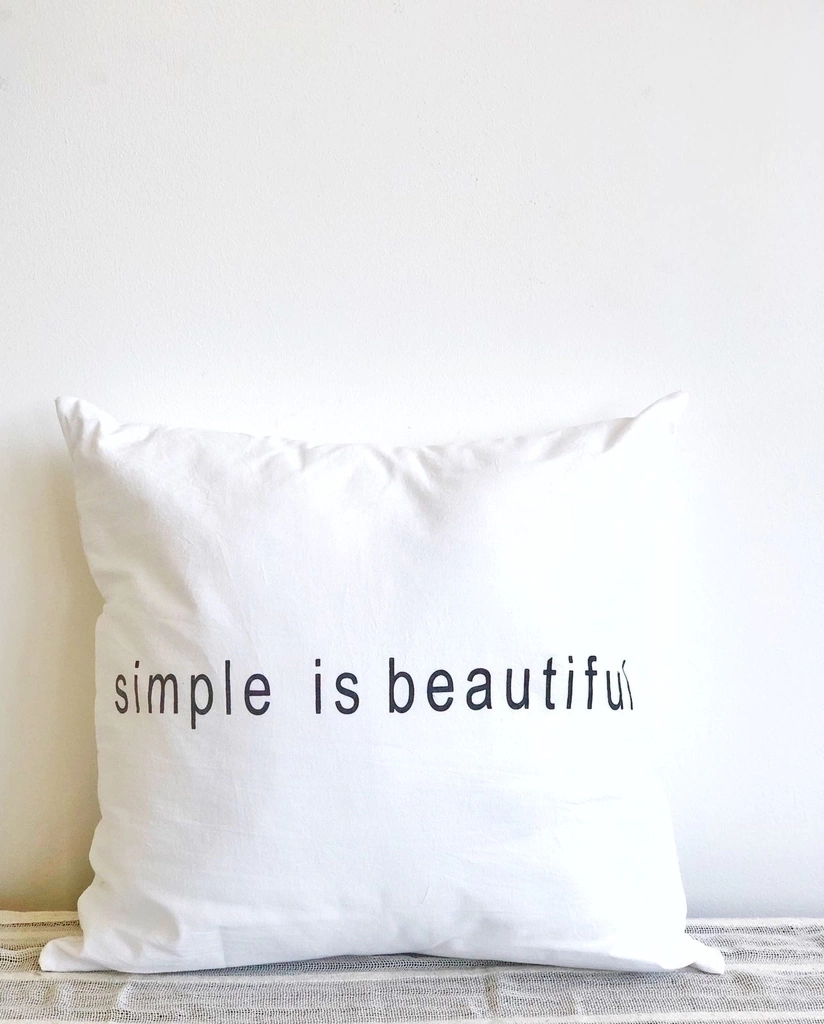 ALMOHADON "SIMPLE IS BEAUTIFULL"