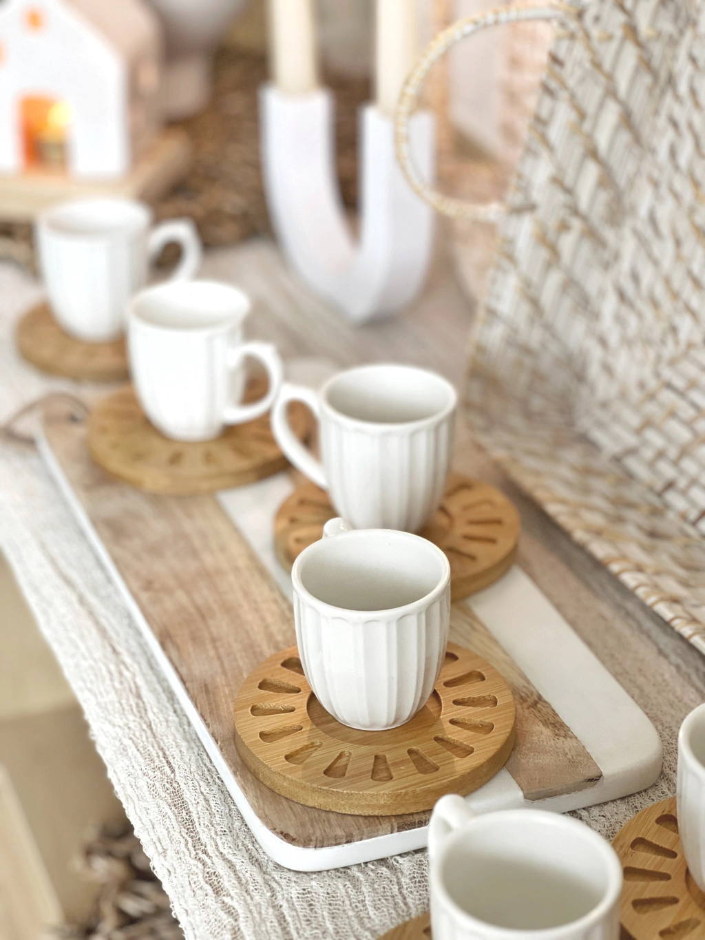 SET DE TAZAS SAKURA x4