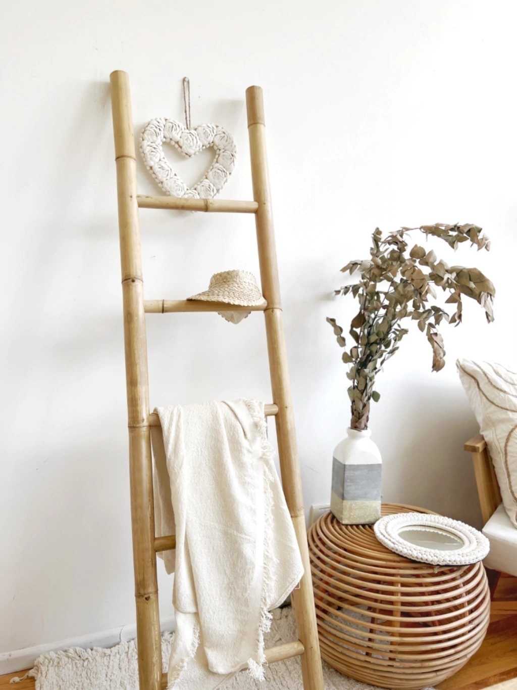 ESCALERA PERCHERO BAMBOO