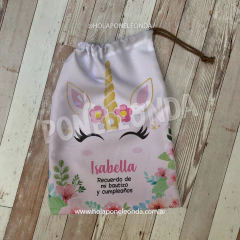 BOLSITA DE TELA - Unicornios
