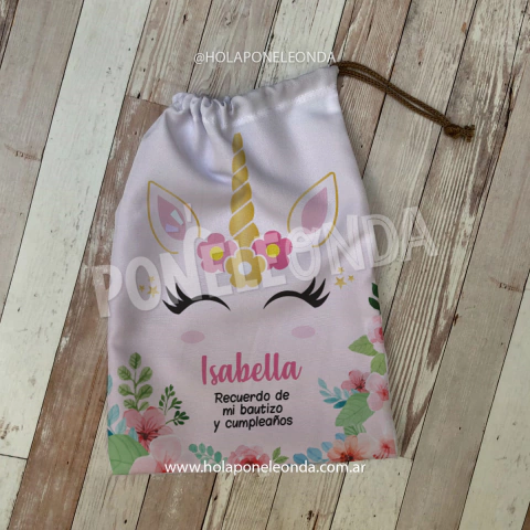 BOLSITA DE TELA - Unicornios