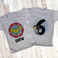 REMERA CUMPLEAÑOS - Mujer maravilla - comprar online