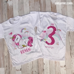 REMERA CUMPLEAÑOS - Unicornio C