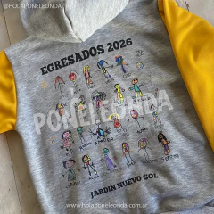 Imagen de CAMPERA EGRESADITOS 2027 - Dibujos autoretratos