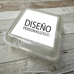 TUPPER LUNCHERA SIMPLE - Diseño personalizado - comprar online