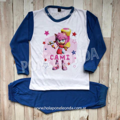 PIJAMA MANGA LARGA - Amy Rose en internet
