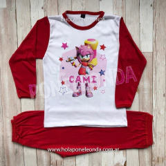 PIJAMA MANGA LARGA - Amy Rose - Ponele Onda Diseños